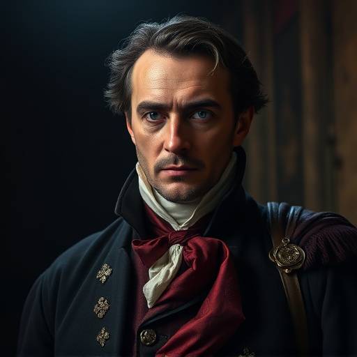 Portrait de Marc Laurent dans le rôle de Maximilien Robespierre